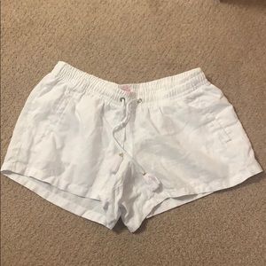Lilly Pulitzer White Linen Shorts Size M